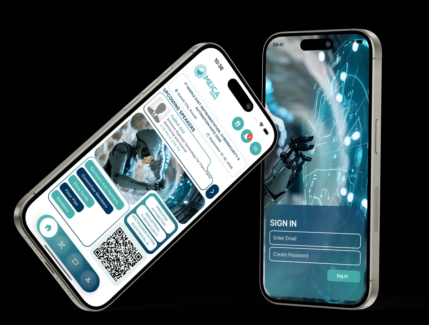 MEICA EXPO 2027 Mobile Application Mockup